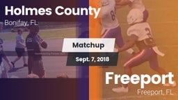 Matchup: Holmes County vs. Freeport  2018