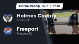Recap: Holmes County  vs. Freeport  2018