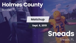Matchup: Holmes County vs. Sneads  2019