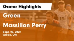 Green  vs Massillon Perry  Game Highlights - Sept. 28, 2022