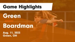 Green  vs Boardman  Game Highlights - Aug. 11, 2023