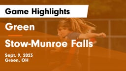 Green  vs Stow-Munroe Falls  Game Highlights - Sept. 9, 2023