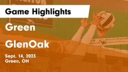 Green  vs GlenOak  Game Highlights - Sept. 14, 2023