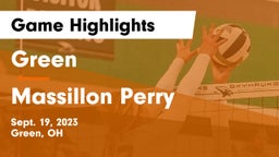 Green  vs Massillon Perry  Game Highlights - Sept. 19, 2023