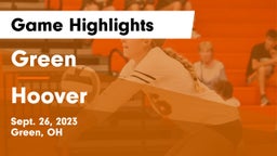 Green  vs Hoover  Game Highlights - Sept. 26, 2023