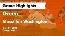 Green  vs Massillon Washington  Game Highlights - Oct. 11, 2023