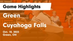 Green  vs Cuyahoga Falls  Game Highlights - Oct. 18, 2023