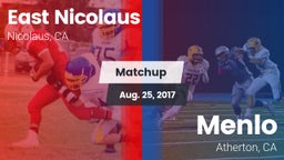 Matchup: East Nicolaus vs. Menlo  2017