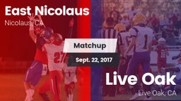 Matchup: East Nicolaus vs. Live Oak  2017