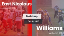 Matchup: East Nicolaus vs. Williams  2017