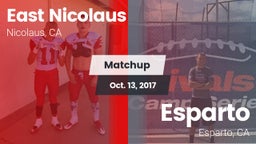 Matchup: East Nicolaus vs. Esparto  2017