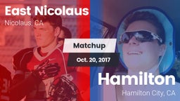 Matchup: East Nicolaus vs. Hamilton  2017