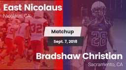 Matchup: East Nicolaus vs. Bradshaw Christian  2018