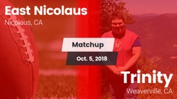 Matchup: East Nicolaus vs. Trinity  2018