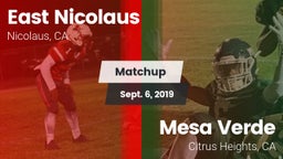 Matchup: East Nicolaus vs. Mesa Verde  2019