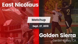 Matchup: East Nicolaus vs. Golden Sierra  2019