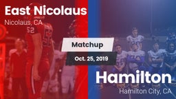 Matchup: East Nicolaus vs. Hamilton  2019