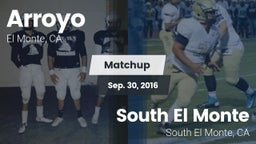 Matchup: Arroyo vs. South El Monte  2016