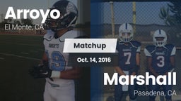 Matchup: Arroyo vs. Marshall  2016