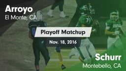 Matchup: Arroyo vs. Schurr  2016