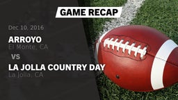 Recap: Arroyo  vs. La Jolla Country Day  2016
