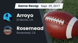 Recap: Arroyo  vs. Rosemead  2017