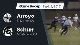 Recap: Arroyo  vs. Schurr  2017