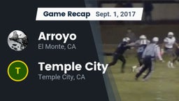 Recap: Arroyo  vs. Temple City  2017