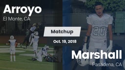 Matchup: Arroyo vs. Marshall  2018