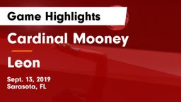 Cardinal Mooney  vs Leon  Game Highlights - Sept. 13, 2019