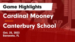 Cardinal Mooney  vs Canterbury School Game Highlights - Oct. 25, 2022