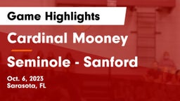 Cardinal Mooney  vs Seminole  - Sanford Game Highlights - Oct. 6, 2023