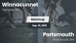 Matchup: Winnacunnet vs. Portsmouth  2016