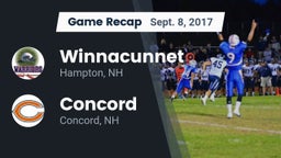 Recap: Winnacunnet  vs. Concord  2017