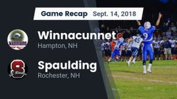 Recap: Winnacunnet  vs. Spaulding  2018