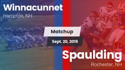 Matchup: Winnacunnet vs. Spaulding  2019