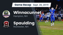 Recap: Winnacunnet  vs. Spaulding  2019