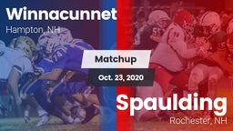 Matchup: Winnacunnet vs. Spaulding  2020