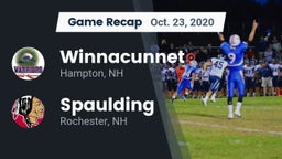 Recap: Winnacunnet  vs. Spaulding  2020