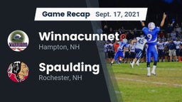 Recap: Winnacunnet  vs. Spaulding  2021
