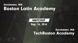 Matchup: Boston Latin Academy vs. TechBoston Academy 2016