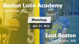 Matchup: Boston Latin Academy vs. East Boston  2016