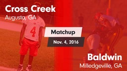 Matchup: Cross Creek vs. Baldwin  2016