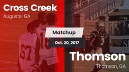 Matchup: Cross Creek vs. Thomson  2017