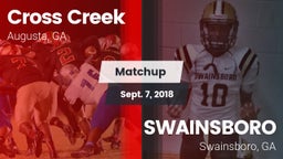 Matchup: Cross Creek vs. SWAINSBORO  2018