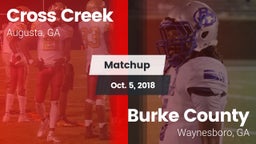 Matchup: Cross Creek vs. Burke County  2018