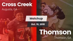 Matchup: Cross Creek vs. Thomson  2018
