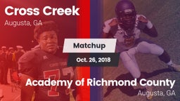 Matchup: Cross Creek vs. Academy of Richmond County  2018