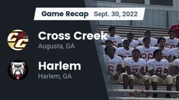 Recap: Cross Creek  vs. Harlem  2022