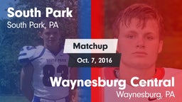 Matchup: South Park vs. Waynesburg Central  2016